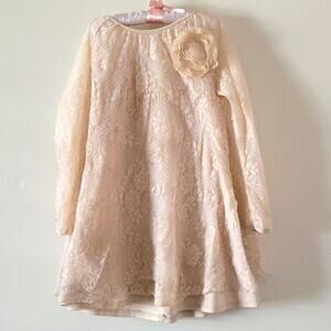 Lace Cream Colored Long Sleeve